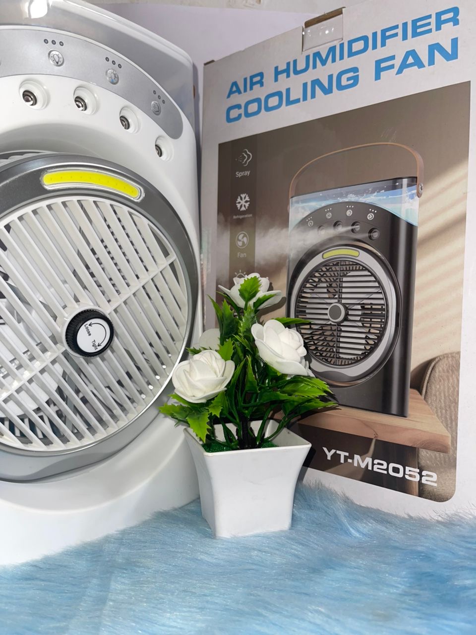 Air humidifier cooling fan